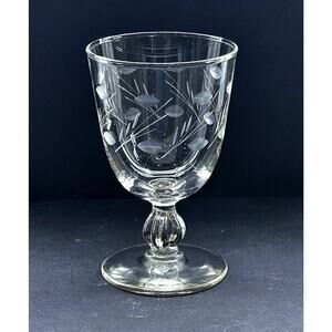 Vintage Libbey Glass VIENNA Water Goblet Discontinued 5 1/2" Clear